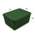 Lidded storage bin for pantry closet shelf cabinet desktop medeium size